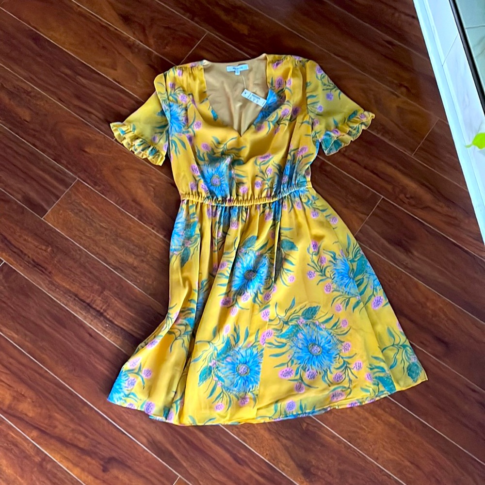 Madewell brand new dress with tags, wrap style
